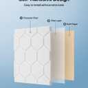 Soundproof Wall Panels, Kuchoow Acoustic Panels Sound Absorbing, 18 Pack High Density Sound Proof Panels for Walls Self Adhesive, Honeycomb Design Sound Dampening Panels White 12"12"0.4"