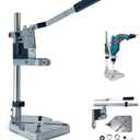 Drill Press Stand For Hand Drill, Adjustable Bench Clamp Drill Press Floor Stand Workbench Repair Tool for Drilling Collet Workshop,Single Hole Aluminum base (for Small Jobs)