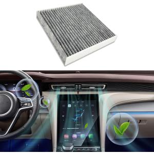 Cabin Air Filter, Cabin Air Filter with Activated Carbon, Premium Car Fresh Breeze Air Filter Replacement for Acura, Civic, CR-V, Odyssey, CSX, ILX, RDX, AT134, Replace CP134, CF10134