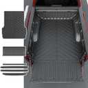 Truck Bed Rail Cap Compatible with 2023-2025 Chevy Colorado Truck Bed Mat Tailgate Rail Protectors Tailgate Mat Replacement for 2023-2025 Chevy Colorado Accessories