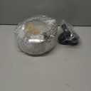 Industrial Semi Flush Mount Ceiling Light, 800 Lumen LED Bulb Included, Seeded Glass Shade Farmhouse Light Fixture for Hallway Corridor Kitchen Bathroom Bedroom Passway (Large)