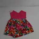 Women's 2 Piece Summer Vacation Outfits Floral Print Cami Crop Tops and Tie Front Shorts Set M