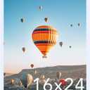 16x24 Picture Frame for Poster Photo Picture and 40x60 cm Canvas, Horizontal and Vertical Formats for Wall Hanging, 16 x 24 Wall Gallery Photo Frame for 16 by 24 Photos Posters, White