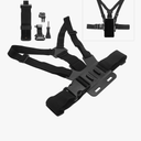 Sport Camera Chest Strap Holder, Adjustable Phone Clip Holder, Mobile Phone Clip Holder with Chest Strap Fixation Bracket, J shaped Base