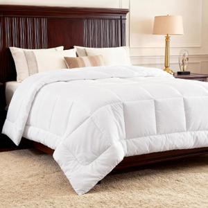 Bedsure Comforters King Size Duvet Insert, Quilted Down Alternative Bedding, Ultra Soft Lightweight Comforter Blanket for Bed, with 8 Tabs, Machine Washable, 90x102 in, White
