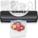 Emojoy Vacuum Sealer Machine, Built-in Bag Cutter, 11.8-Inch Sealing Length, Includes 15 Bags（BPA-Free）