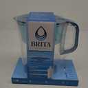 Brita Tahoe Large 10 Cup Water Filter Pitcher with Smart Light Filter Reminder and 1 Standard Filter- Transparent Teal