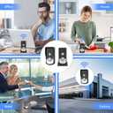 2 Way Wireless Doorbell Intercom Indoor Outdoor, 3280ft Long Range Door Intercoms System for Home with Waterproof Cover Rechargeable Battery 38 Ringtones 3 Adjustable Volume