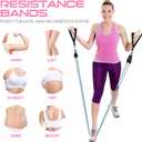 RENRANRING Resistance Bands for Working Out, 150LBS Exercise Bands, Workout Bands, Resistance Bands Set with Handles for Men Women, Legs Ankle Straps