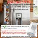 WR17X33825 Refrigerator Water Bypass PlugWithout RFID For GE/Kenmore/Hotpoint Refrigerator Replacement WR17X30044 AP6989494 17X33825(For Specific Model,NOT UNIVERSAL)