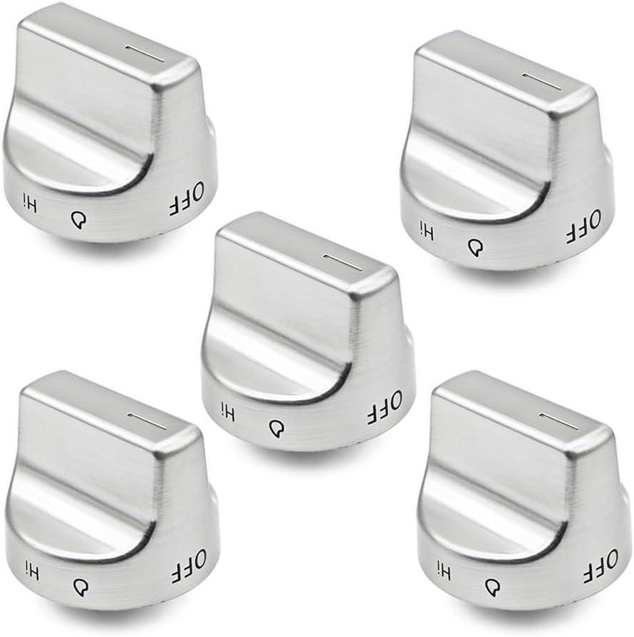 W11239985 Control Knob Fit for Whirlpool Gas Ranges, Stove Knobs Replace 4845290 AP6333411 PS12578779 EAP12578779, Pack of 5