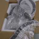 Ceiling Fan with Lights Remote Control, 24" Black, 6 Speeds 3 Light Color Low Profile Flush Mount Ceiling Fan for Kitchen Bedroom