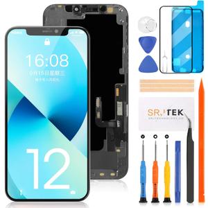 SRJTEK For iphone 12/12 Pro incell Screen Replacement Repair Touch Panel Set for 6.1 inch Models LCD Display Touch Screen Digitizer Repair Parts with Tools
