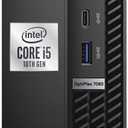 Dell OptiPlex 7080 Micro Form Factor Mini Business Desktop, Intel Core i5-10500T Processor, 16GB RAM, 512GB PCIe SSD + 1TB HDD, DisplayPort, RJ45, Wi-Fi 6, Windows 11 Pro, Black