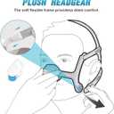 AUARIWN 2 Pack CPAP Headgear for Resmed AirFit N20 with Magnetic Clips, Replacement Headgear Straps Compatible with Resmed Aritouch Mask N20 - Soft Plush Straps for Optimal Fit & Flexibility (Large)