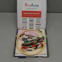 Bradove Beginner Embroidery Kit for Adults Kids, Learn to Embroider 37 Stitches and 13 Cute Patterns, Stitches Kit, Bead Embroidery Kit, Beginner Embroidery Practice