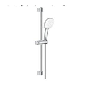 GROHE 26906002 Tempesta 24-Inch Shower Rail Set, 3-Spray, Square, 1.75 GPM, StarLight Chrome