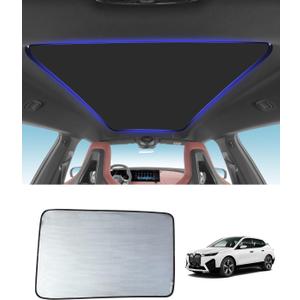 Roof Sunshade Compatible with BMW iX M60 xDrive40 xDrive50 2022-2025, Top Window Sun Shade Sun Protection Heat Insulation Foldable Quick Installation