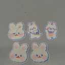 Rabbit Iron on Patches Bunnies Embroidery Sew on Iron on Transfer Decals Applique Stickers for Clothing Hats Backpacks Art Decorations