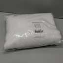 NICETOWN White Linen Sheer Curtains and Drapes 84 inches Long, Rod Pocket & Back Tab semitransparent with Light Through Vertical Window Treatments for Sliding Glass Door & Living Room, 52"W, Set of 2