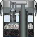 Penn-Plax Cascade Max Flow Canister Filter - 820 GPH Aquarium Filter for Tanks Up to 250+ Gallons - 360 Degree Flow Valves, Poly Fiber Pads and Bio-Sponge - Fresh & Saltwater - 16.6 x 15 x 23.6 in