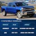 2" Rear Lift Block Kits, Compatible with 2007-2024 Chevrolet Chevy Silverado 1500, 2007-2019 GMC Sierra 1500, 2 inch Rear Leveling Kit Extended Square U-Bolts