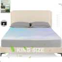 Grounding Sheets King Size,Earth Grounded Fitted Bed Sheet 10% Pure Silver Fiber + 90% Organic Cotton, Bed Grounding Kit with grounding Cord for Improved Sleep & Wellness(Gray,King - 80"x78"x15")