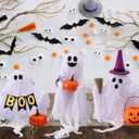 Halloween Decorations - Set of 3 Cute Spooky Ghosts Crafts - Ghost Decorations Indoor Halloween Decor for Party Table Home Room Kitchen Office