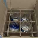 Libbey Blue Ribbon Tumbler and Rocks Drinking Glass Set of 8, Artisanal, Four-Dimpled Glass Cups Set, Clear Glassware Drinking Glasses for Daily Use