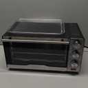 Gourmia Air Fryer Toaster Combo - 6-in-1 Multi-function Countertop Oven Adjustable Temperature & Timer, Fry Basket, Baking Pan, Oven Rack & Pullout Crumb Tray, Stainless Steel