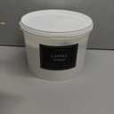 4.5kg/10 lb Pearled Candle Sand in Bulk Bucket +200 Wicks Included for Wedding Decor, Scent-Free Pearled White Wax, Non-Toxic Powder, Long-Lasting 600 Hours of Burning time, Ideal for Event Planners
