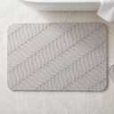 Deepstone Stone Bath Mat for Bathroom, Diatomaceous Earth Stone Mat Bathroom, Super Absorbent Quick Dry & Non Slip for Shower, Tub & Floor, 24" x 16", Gray