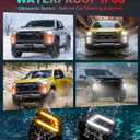 Fog Lights for Chevy Colorado 2023-2025 2026 Accessories 3rd Gen LED Front Bumper Daytime Running Light Amber Turn Signals (Chic Style)