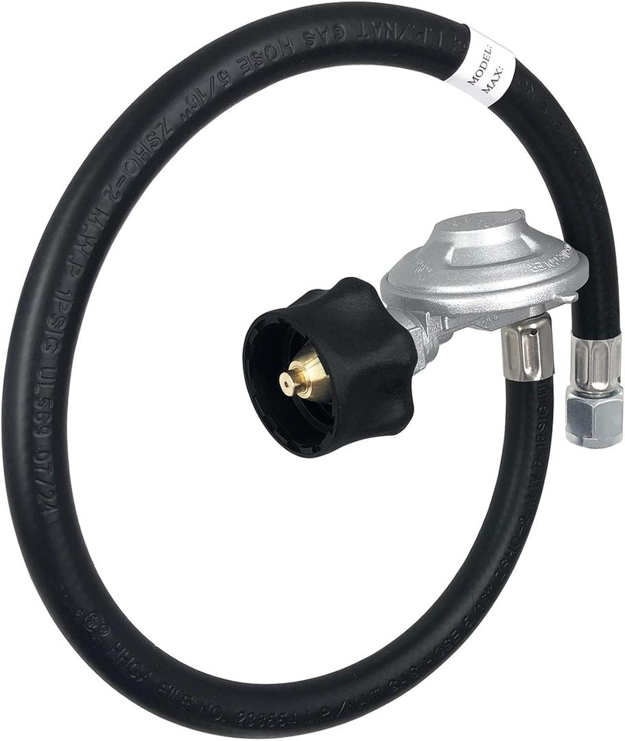 25IN for Weber Hose and Regulator Kit, for Weber Genesis/Spirit/Summit I/II Grill Regulator Replacement, Includes 200/210/300/310/330, Silver/Gold Series, for Weber Gas Grills Parts 7627 67069 69891