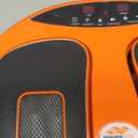 Power Legs Electric Foot Massager Machine with Remote Control, Adjustable Speed, Vibration - Calf Massager - Feet Massager for Neuropathy Pain Relief, Plantar Fasciitis, Leg Blood Circulation (Orange)