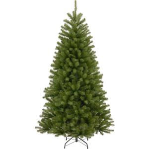 National Tree Company 7.5 ft Unlit North Valley Spruce Artificial Christmas Tree, 1,346 Tips, Includes Stand, Green