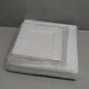 N9R 60PCS White Square Plastic Plates, 30 Dinner & 30 Dessert Plates Heavy Duty, Fancy Disposable Plates for Party, Wedding and other Events