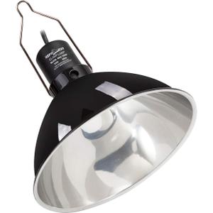 REPTI ZOO 8.5 Inch Reptile Lamp Fixture, Optical Reflection Cover for Reptile Glass Terrariums