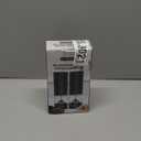 SIMPLETASTE Electric Salt and Pepper Grinder Set Rechargeable with LED Light and Dust Cover, Automatic Pepper Mill Shakers with Adjustable Coarseness, One Hand Operation for Kitchen, Dining, Gifting (Black)