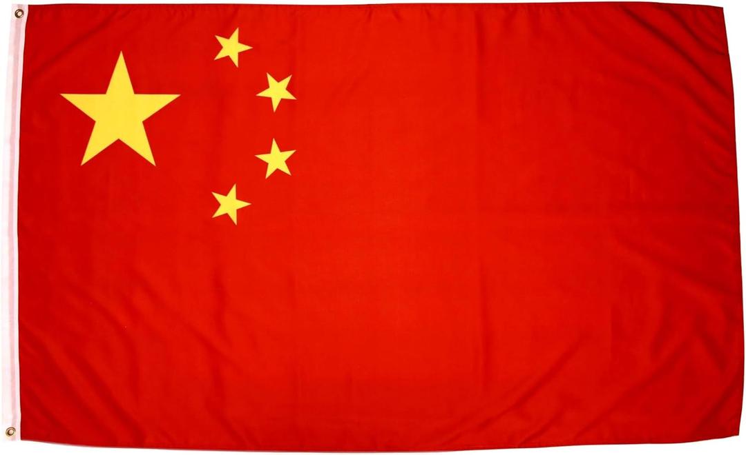 China Flag with Polyester Fabric Two Brass Grommets and Double Stitched Edges 3x5 Chinese Flag 