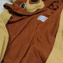 Funziez! Adult Onesie Halloween Costume Animal Dinosaur Shark Unisex Plush One Piece Cosplay Suit for Adults, Men and Women (XX-Large, Teddy Bear)