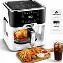 6.0QT Glass Air Fryer, Non Toxic AirFryer with Touchscreen Control