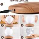 Levitating Moon Lamp Galaxy Lamp 6 inch 18 Colors LED 3D Moon Light, Remote & Touch Control Lava Lamp Moon Night Light Gifts for Girls Boys Kids Women Birthday