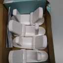 Door Lever Locks (4 Pack) - Prevents Toddlers from Opening Doors - Durable ABS with 3M Adhesive - Easy One-Hand Operation for Adults, No Tools Needed (White)