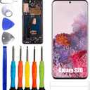 TFT Display [with Frame][No Fingerprint Function] Compatible with Samsung Galaxy S20 4G [6.2 inch] SM-G980, SM-G980F, SM-G980F/DS Screen Touch Digitizer Assembly LCD Display with Repair kit