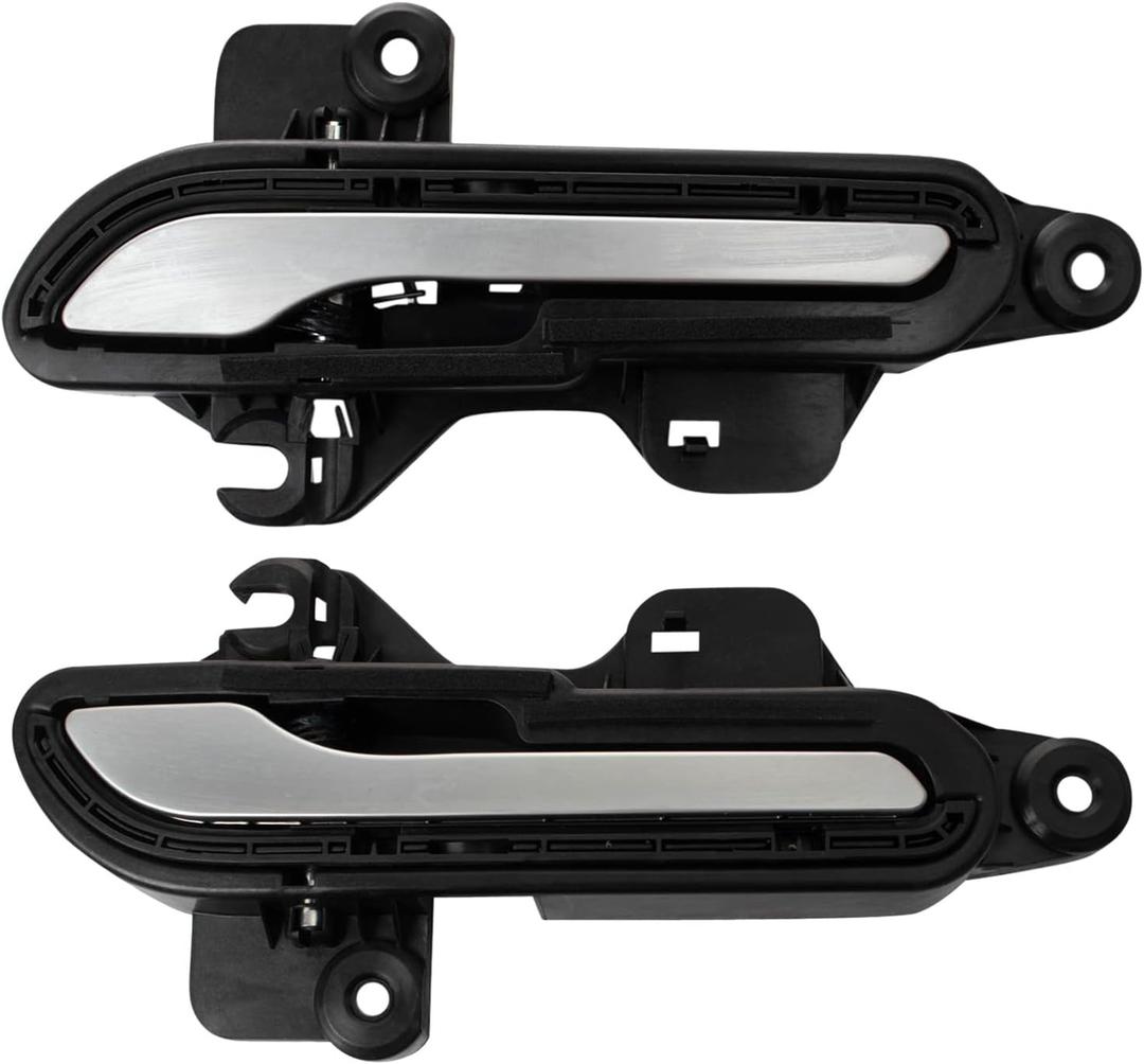 TRQ Left and Right Exterior Door Handle Set Drivers Side Compatible with 17-22 Tesla 3