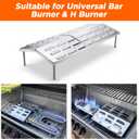 Universal Adjustable Grill Heat Plates Replacement 8.5''D x 19.5-29''W