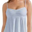OMKAGI Cute Peplum Camisole Tops for Women Built in Bra Sleeveless Going Out Tank Top Smal