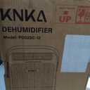 KNKA 2500 Ft² Max 34 Pints Dehumidifier for Basement with Drain Hose, White
Dehumidifiers for Home, Bedroom, Bathroom, Large Room, Three Modes, Intelligent Humidity Control, Dry Clothes, 24HR Timer