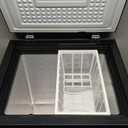 Deep Freezer 3.5 Cu.Ft, Chest Freezer with Removable Basket, Small Freezer with 6 Levels Adjustable Temperature, Quiet Mini Freezer for Home/Kitchen/Office/Garage/Bar (Black)